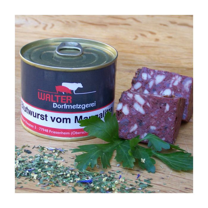 Blutwurst vom Mangalitza-Wollschwein