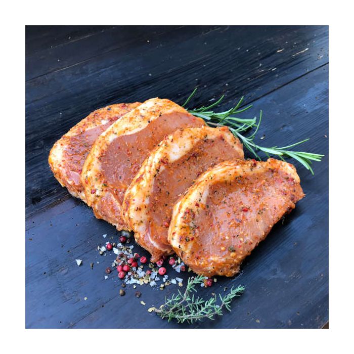 Mangalitza Rückensteaks, mariniert 4 Stk.