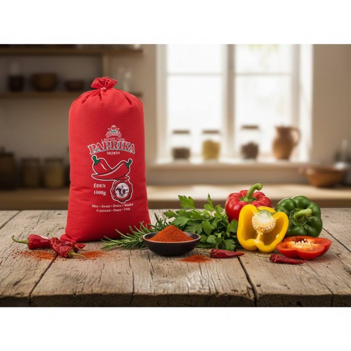 Ungarischer Gemahlener Gewürzpaprika aus Kalocsa im Leinensack 1kg - mild