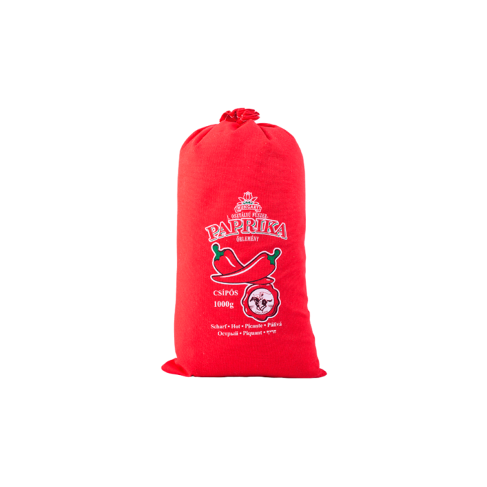 Ungarischer Gemahlener Gewürzpaprika aus Kalocsa im Leinensack 1 Kg scharf