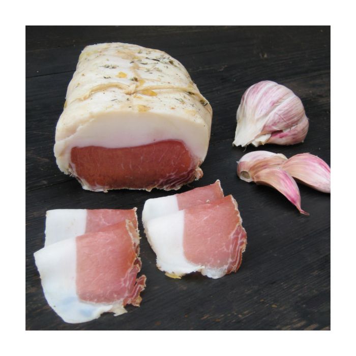 Rückenlachs mit Knoblauch