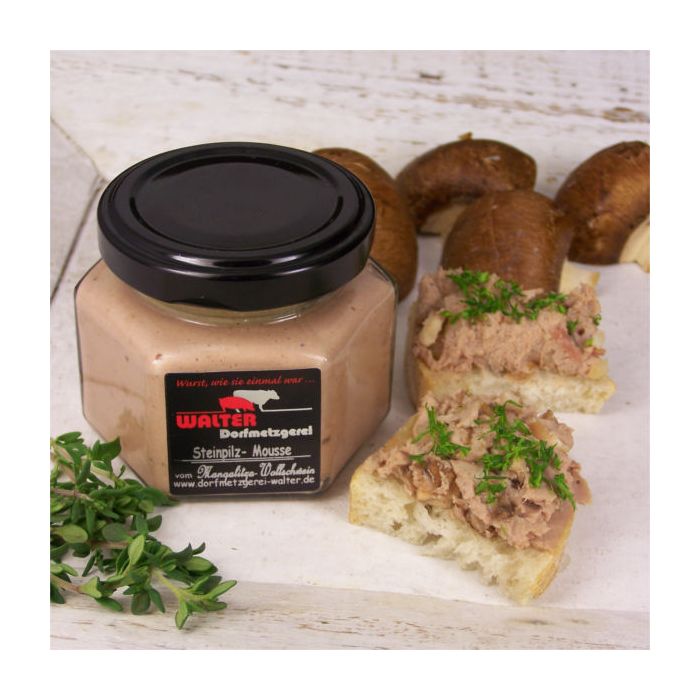 Steinpilz-Mousse vom Managlitza Wollschwein