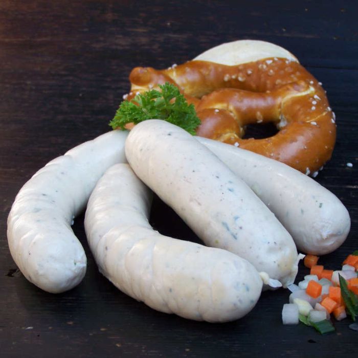 Weißwürste für Brotzeit Gourments