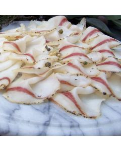 Lardo, fein geschnitten