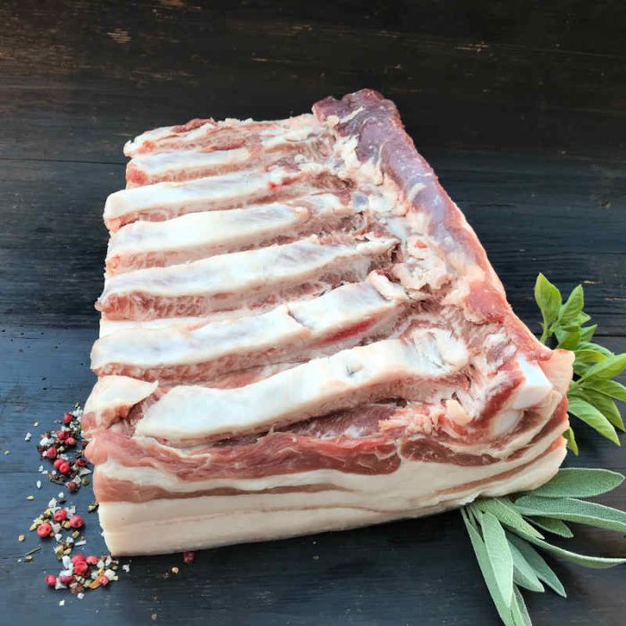 Frischer Mangalitza Schweinebauch, 3 kg am Stück