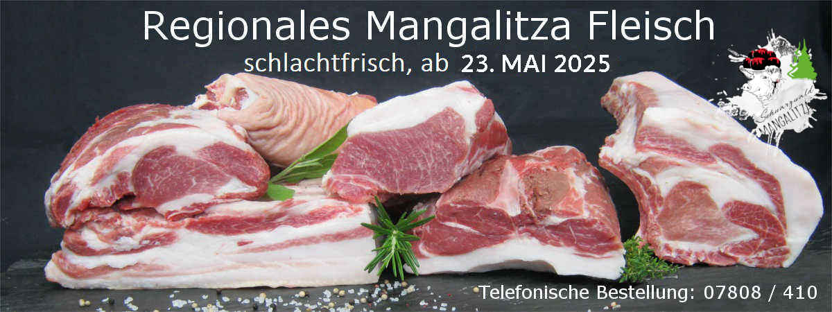 Mangalitz Fleisch, schlachtfrisch